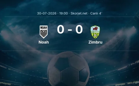 Avrupa Konferans Ligi: Noah - Zimbru maçı başladı