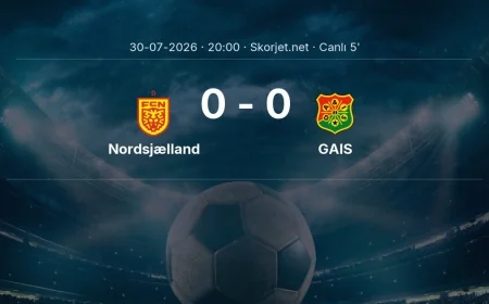MAÇ BAŞLADI | Nordsjælland - GAIS