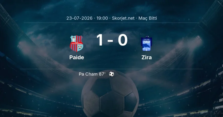 Avrupa Konferans Ligi | Paide 1-0 Zira sonucu