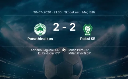 Panathinaikos 2-2 Paksi SE - maç özeti | Avrupa Konferans Ligi