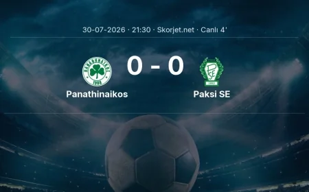 Panathinaikos - Paksi SE maçı başladı | Avrupa Konferans Ligi