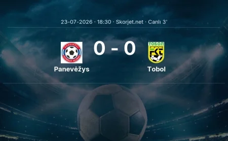 Avrupa Konferans Ligi: Panevėžys - Tobol maçı başladı