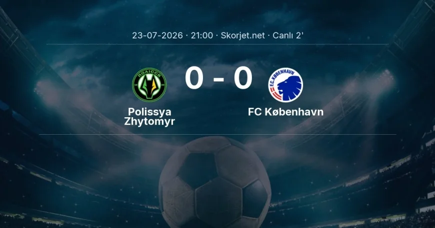 Avrupa Konferans Ligi: Polissya Zhytomyr - FC København maçı başladı