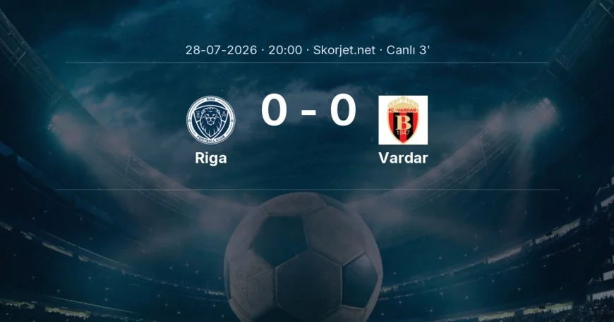 Riga - Vardar maçı başladı | Avrupa Konferans Ligi