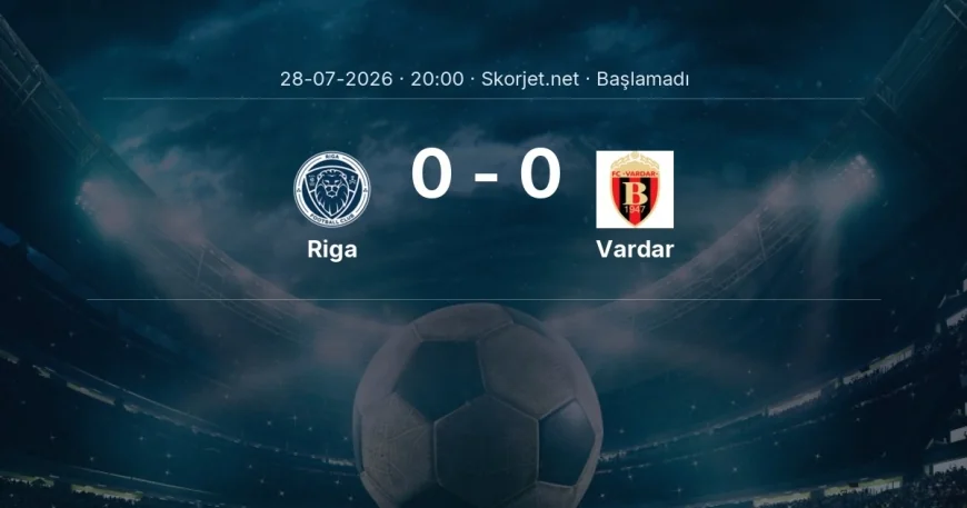 Avrupa Konferans Ligi: Riga - Vardar kadro ve maç öncesi