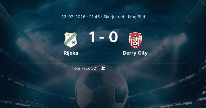Rijeka 1-0 Derry City - maç özeti | Avrupa Konferans Ligi