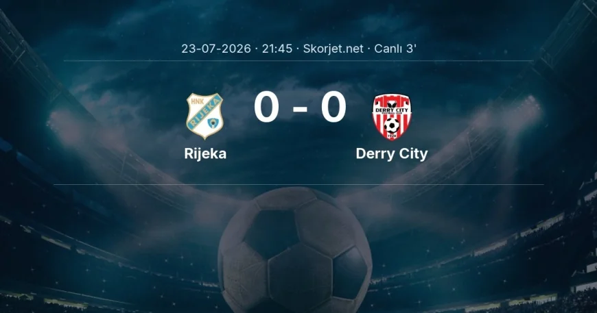 Rijeka - Derry City maçı başladı | Avrupa Konferans Ligi
