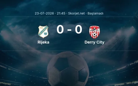 Avrupa Konferans Ligi: Rijeka - Derry City maç bilgileri
