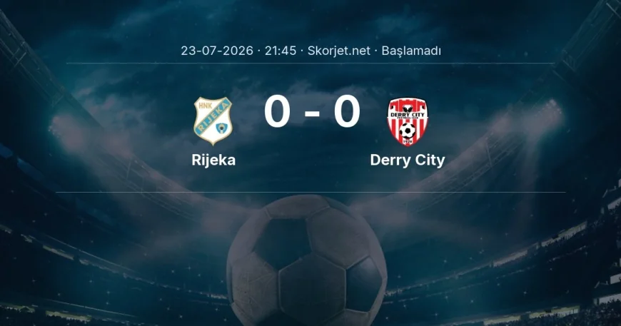 Avrupa Konferans Ligi: Rijeka - Derry City kadro ve maç öncesi