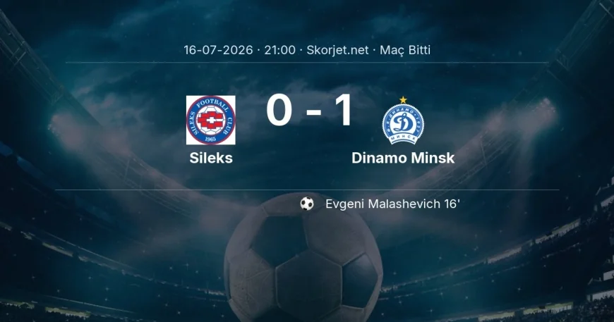 Maç sonucu: Sileks 0-1 Dinamo Minsk | Avrupa Konferans Ligi