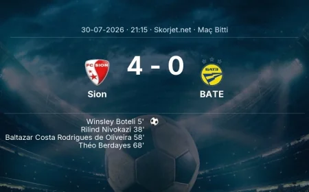 Sion 4-0 BATE - maç özeti | Avrupa Konferans Ligi