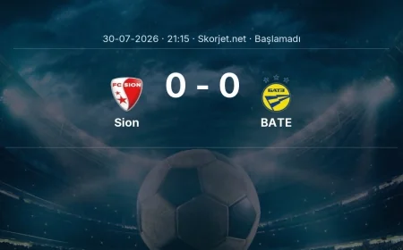 Avrupa Konferans Ligi: Sion - BATE maç bilgileri