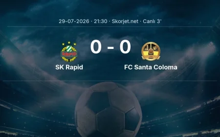 MAÇ BAŞLADI | SK Rapid - FC Santa Coloma