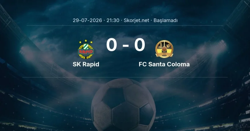 SK Rapid - FC Santa Coloma muhtemel ilk 11'ler | Avrupa Konferans Ligi