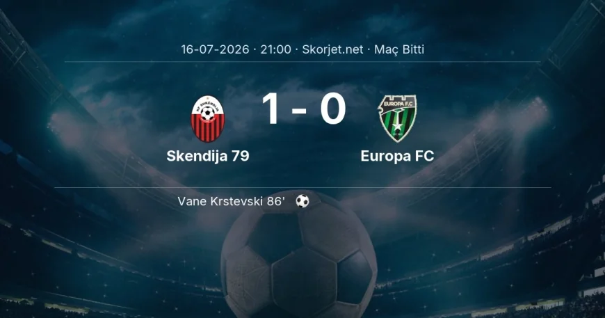 Avrupa Konferans Ligi | Skendija 79 1-0 Europa FC sonucu