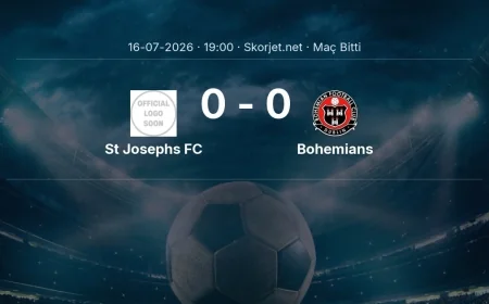 Maç sonucu: St Josephs FC 0-0 Bohemians | Avrupa Konferans Ligi