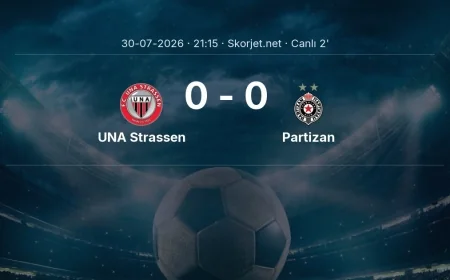MAÇ BAŞLADI | UNA Strassen - Partizan