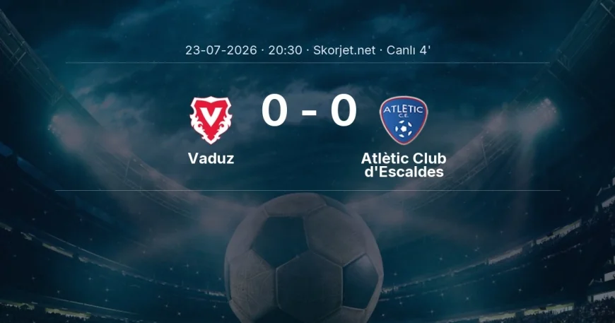 MAÇ BAŞLADI | Vaduz - Atlètic Club d'Escaldes