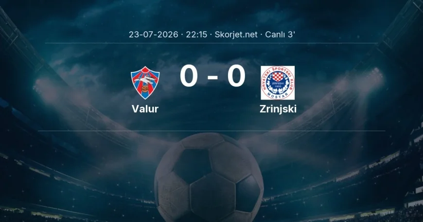 Valur - Zrinjski maçı başladı | Avrupa Konferans Ligi