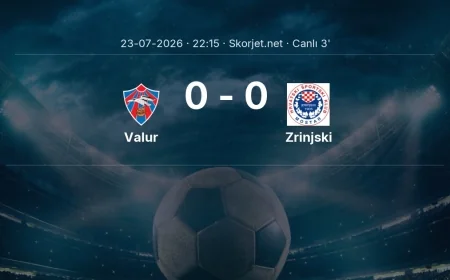 Valur - Zrinjski maçı başladı | Avrupa Konferans Ligi