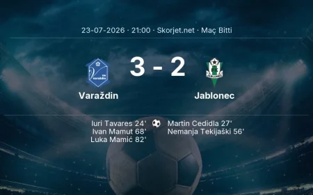Avrupa Konferans Ligi | Varaždin 3-2 Jablonec sonucu