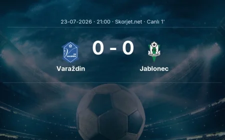 Avrupa Konferans Ligi: Varaždin - Jablonec maçı başladı