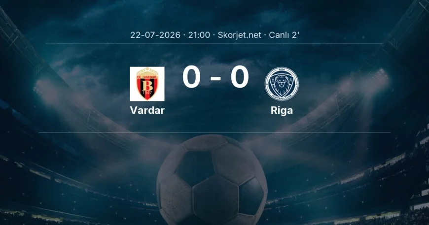 MAÇ BAŞLADI | Vardar - Riga