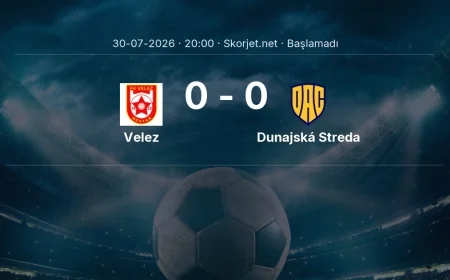 Velez - Dunajská Streda maçı ne zaman, saat kaçta? | Avrupa Konferans Ligi
