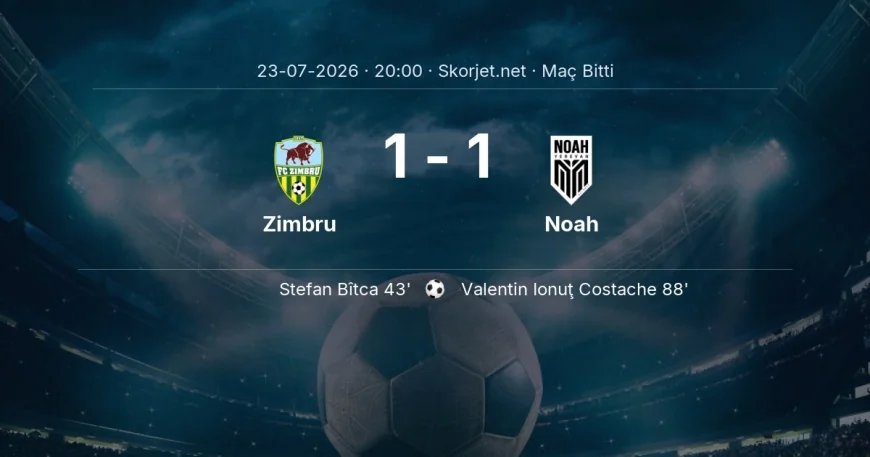 Avrupa Konferans Ligi | Zimbru 1-1 Noah sonucu