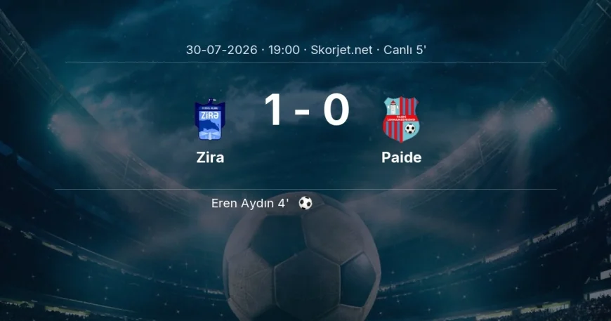 MAÇ BAŞLADI | Zira - Paide