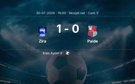 MAÇ BAŞLADI | Zira - Paide
