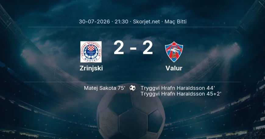 Zrinjski 2-2 Valur - maç özeti | Avrupa Konferans Ligi