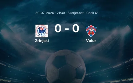Zrinjski - Valur maçı başladı | Avrupa Konferans Ligi