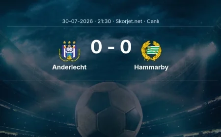 MAÇ BAŞLADI | Anderlecht - Hammarby