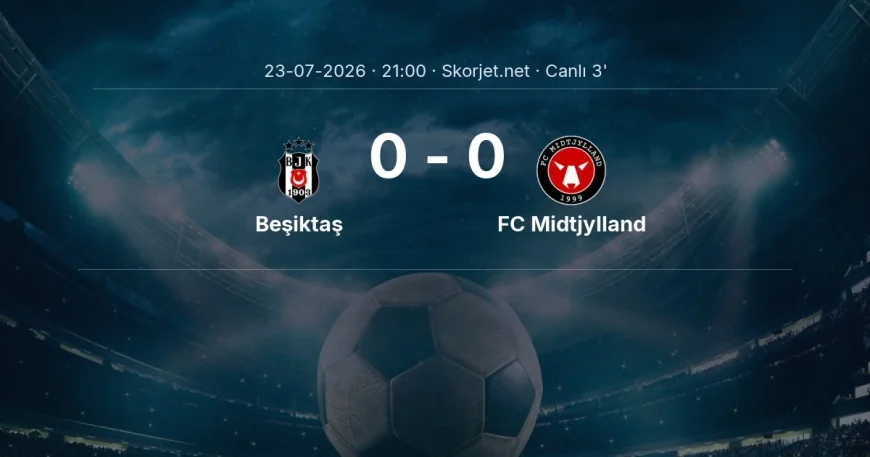 MAÇ BAŞLADI | Beşiktaş - FC Midtjylland