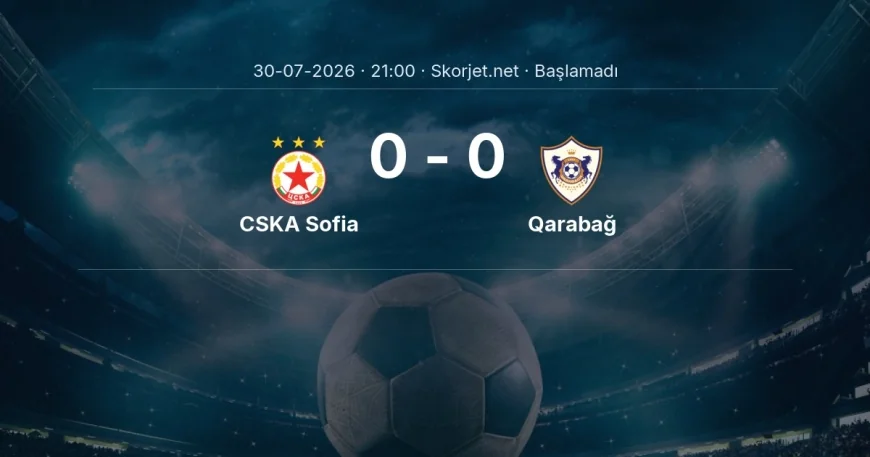 Avrupa Ligi: CSKA Sofia - Qarabağ kadro ve maç öncesi