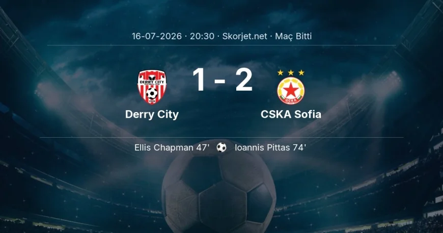 Derry City 1-2 CSKA Sofia - maç özeti | Avrupa Ligi
