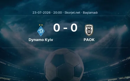 Dynamo Kyiv - PAOK maçı ne zaman, saat kaçta? | Avrupa Ligi