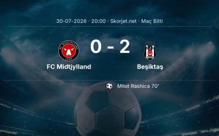 Avrupa Ligi | FC Midtjylland 0-2 Beşiktaş sonucu