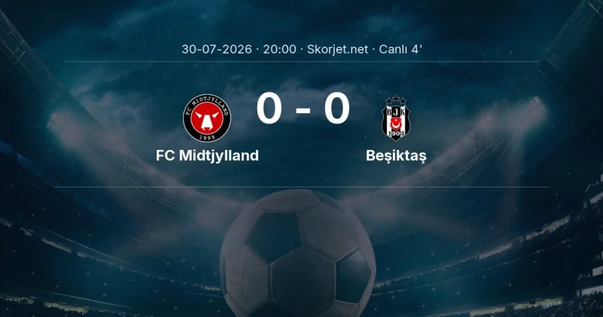 Avrupa Ligi: FC Midtjylland - Beşiktaş maçı başladı