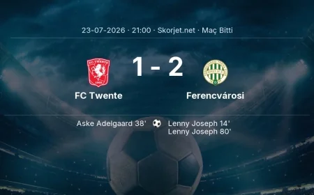 FC Twente 1-2 Ferencvárosi - maç özeti | Avrupa Ligi
