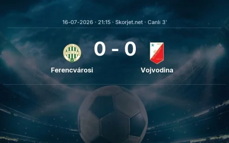 Avrupa Ligi: Ferencvárosi - Vojvodina maçı başladı