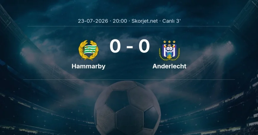Hammarby - Anderlecht maçı başladı | Avrupa Ligi