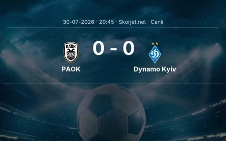 Avrupa Ligi: PAOK - Dynamo Kyiv maçı başladı