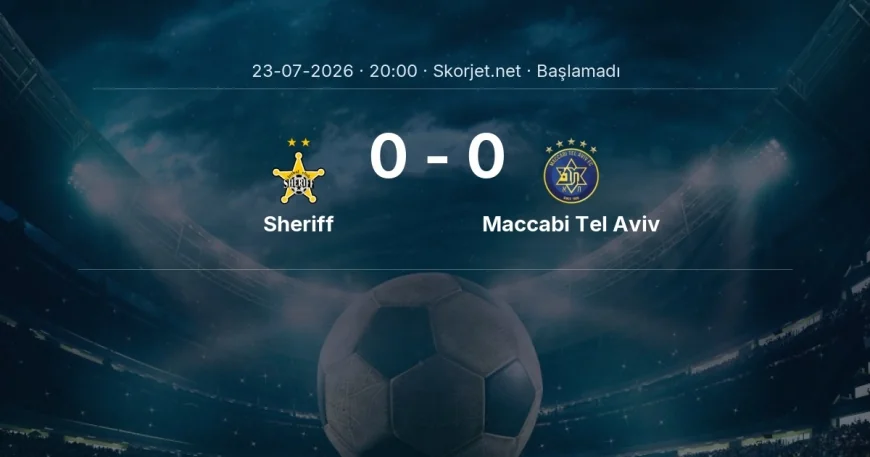 Avrupa Ligi: Sheriff - Maccabi Tel Aviv maç bilgileri