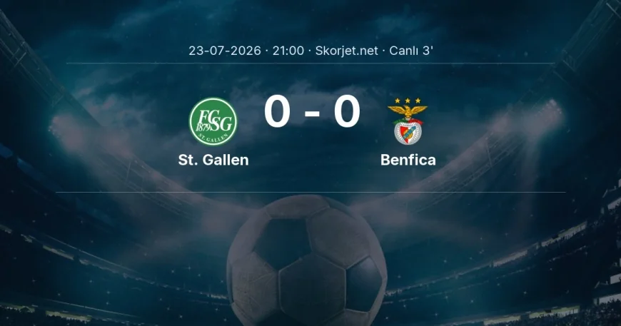 MAÇ BAŞLADI | St. Gallen - Benfica