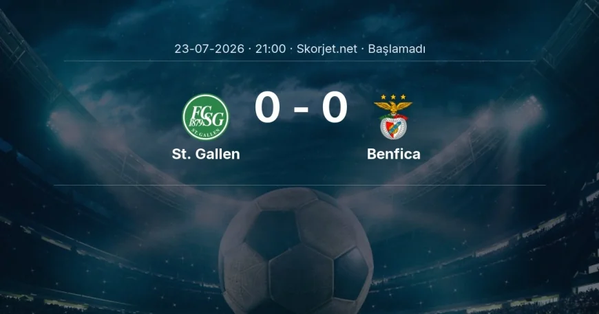 St. Gallen - Benfica muhtemel ilk 11'ler | Avrupa Ligi