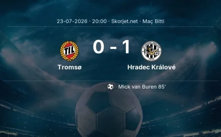 Avrupa Ligi | Tromsø 0-1 Hradec Králové sonucu