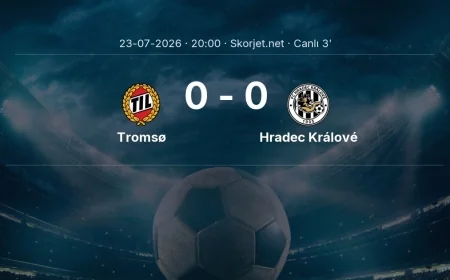Avrupa Ligi: Tromsø - Hradec Králové maçı başladı