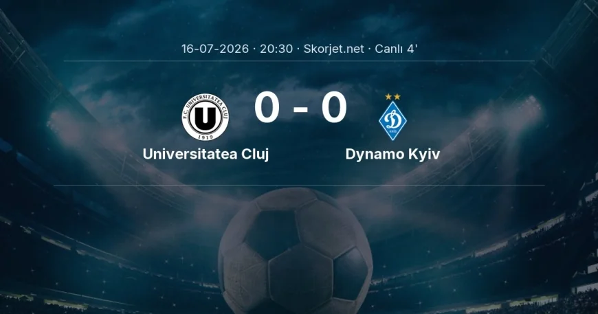 Universitatea Cluj - Dynamo Kyiv maçı başladı | Avrupa Ligi